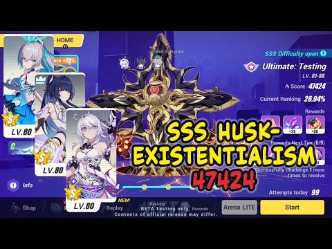 [Honkai Impact 3] Memorial Arena SSS Husk-Existentialism (Beta 6.4) HoFi (S0) - HoO (S0) - HoTr (S0)
