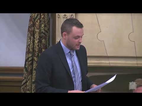 Ben Bradley MP discussing Pneumoconiosis in a Westminster Hall debate