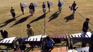 preview picture of video 'Mesa High School Marching Band - Battery and Pit run - 10/17/13'