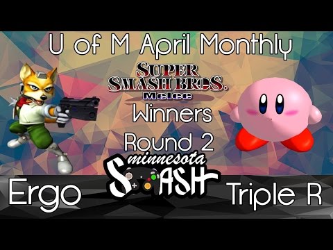 U of M April Monthly - Triple R vs Ergo (SSBM WR2)