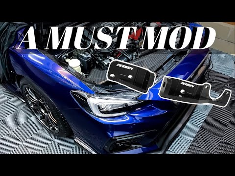 Subaru STI Perrin Pitch Stop Mount Brace Install