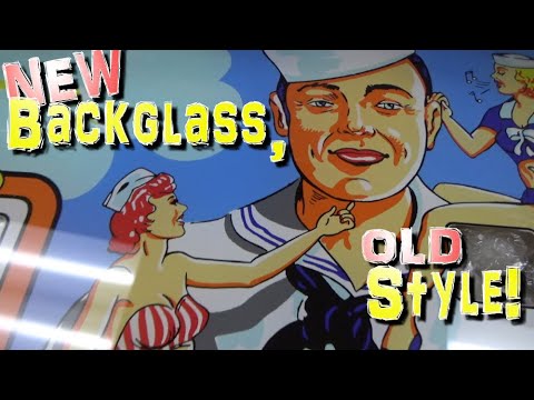 The Final Thing To Finish Repairing This Ship-Mates Pinball Machine Is A Nice Backglass!