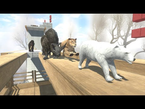 Running and Leaping 5 Levels of Prehistoric Mammals  - Animal Revolt Battle Simulator
