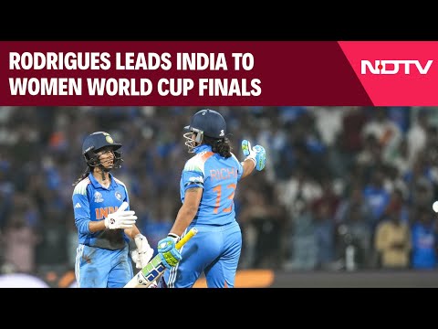 Rodrigues Leads India's Historic Chase To Reach Women's World Cup Final