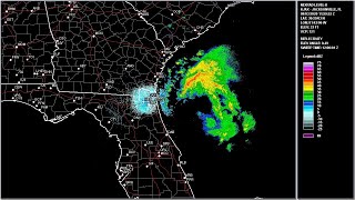 2020 Isaias - Jacksonville, FL WSR-88D Radar Animation (HD 1280x720)