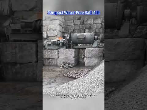 🌱 COMPACT WATER-FREE BALL MILL!#machine #sand #stone #crusher #factory #ball #mill #grind