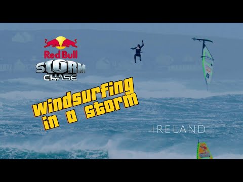 Windsurfing in a Storm with winds over 150 Km/h Red bull Storm Chase 2019| Ricardo Campello