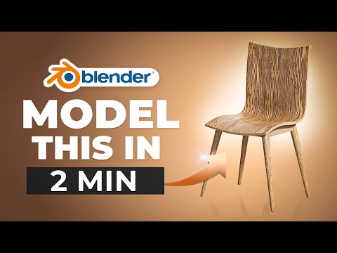 Easy Chair Model In 2 Min / BLENDER 3D