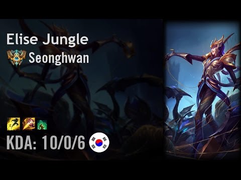 Elise Jungle vs Gragas - Seonghwan - KR Challenger Patch 6.8