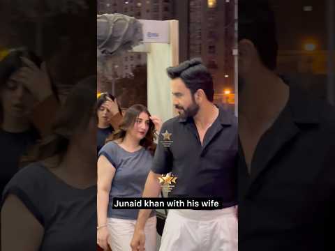 #junaidkhan with his wife arrived at Premiere of #Deemak movie in #Karachi