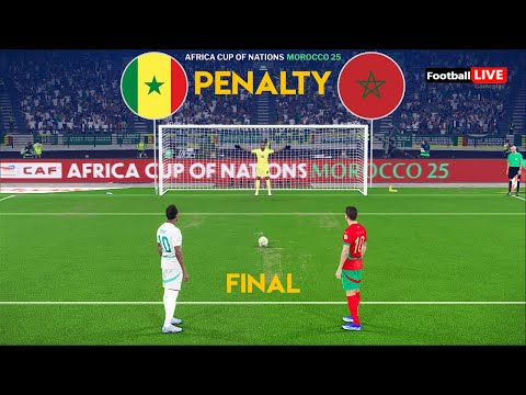 SENEGAL vs MOROCCO - Penalty Shootout | Final Africa Cup of Nations 2025 | eFootball PES