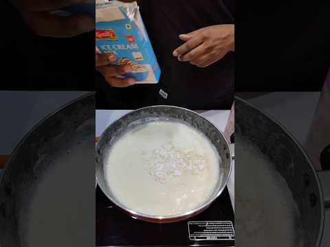 Vanilla Ice Cream Asmr | Ice Cream Mix Recipe | How To Make Ice Cream At Home #shorts #icecream