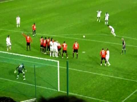 But coup franc Yoann Gourcuff Rennes / Bordeaux