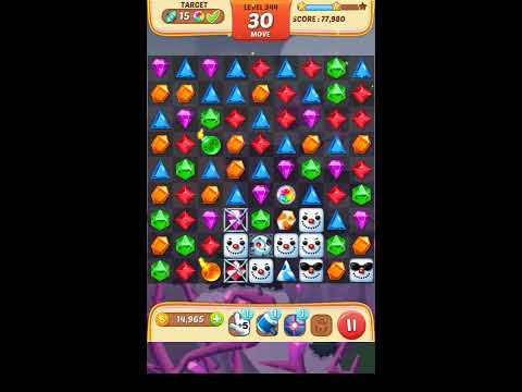 Jewel Match King Level 344 - Walkthrough ( No Booster )