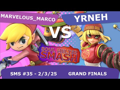 Soul Melter Smash #35 GRAND FINALS - CS3 | Marvelous_Marco (Toon Link) VS Smu5h | Yrneh (Min Min)