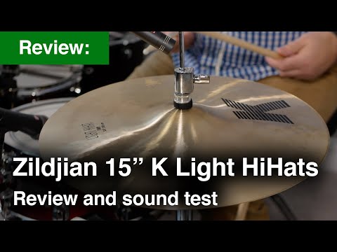 Zildjian 15" K Light Hi Hats review with sE Electronics sE 7