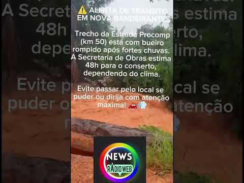 fortes chuvas em nova bandeirantes MT