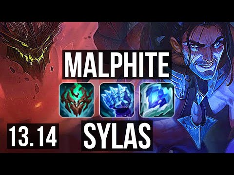 MALPH vs SYLAS (TOP) | 6 solo kills, Rank 8 Malph, Legendary, 12/3/9 | EUW Master | 13.14