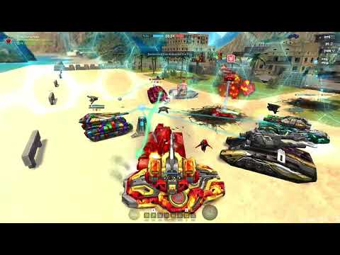 Tanki Online Scorpion XT Skin Missile Launcher «Swarm» Augment and Crusader XT Skin gameplay