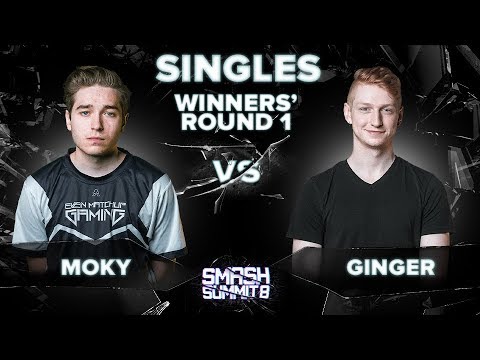 moky vs Ginger - Melee Singles: Winners' Round 1 - Smash Summit 8 | Fox, Marth vs Falco