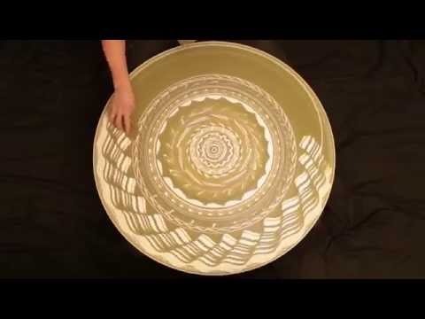 Sand art spinning!