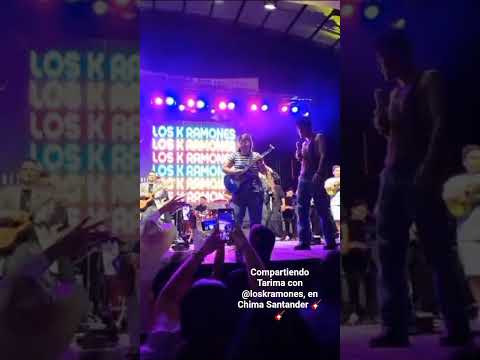Compartiendo Tarima con @loskramones en Chima Santander 🎸