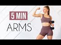 5 MIN ARM WORKOUT With Weights Upper Body Toning