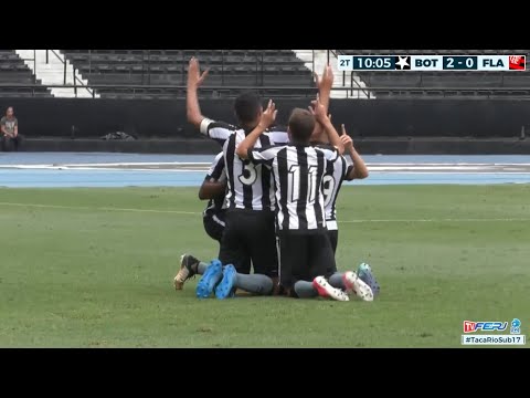 Carioca 2017 Série A Sub 17 - Botafogo 3 x 2 Flamengo - Tç Rio - Final - 1º jogo