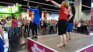 Masala Bhangra Workout with Sarina Jain at FIBO 2015 ( MBW Booth )