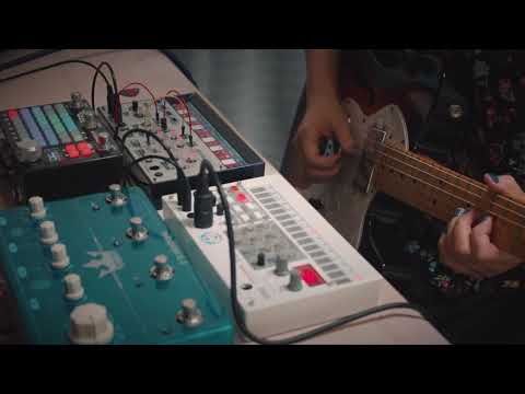 #22 ZOIA, Triple Delay, Volca Sample, Volca Modular, Boss RC300 (on the floor)