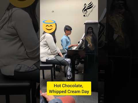 Piano/Keyboard Tutorial 39/3 - Hot Chocolate, Whipped Cream Day - Practicing with teacher #music