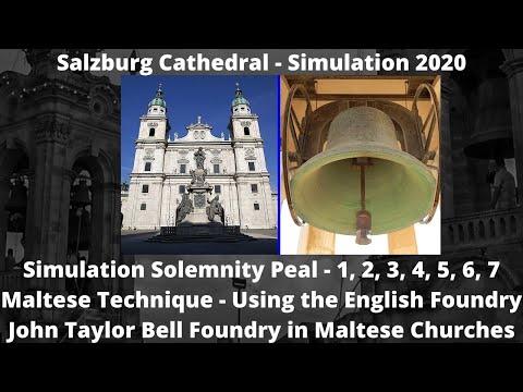Simulation Peal (2020 - 1,2,3,4,5,6,7) - Salzburg Cathedral - Maltese Style (John Taylor Foundry)