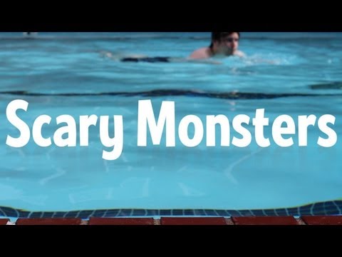Scary Monsters with Joe Hills in a swimming pool