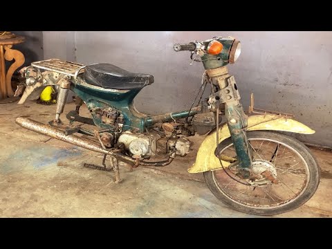 Completely Restored Rusty Old 1981 HONDA Super Cub Motorcycle / Old Abandoned Motorcycle Restoration
