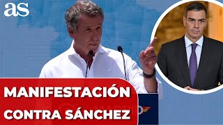 El ALEGATO de FEIJÓO para ACUDIR a la MANIFESTACIÓN contra PEDRO SÁNCHEZ el 8 de junio