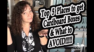 Top 5 places to get cardboard boxes for upcycling