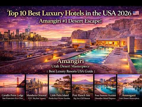 Top 10 Best Luxury Hotels in the USA 2026 🇺🇸 Amangiri #1 Desert Escape! | Best Luxury Resorts USA