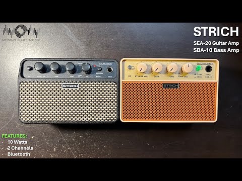 STRICH SEA-20 Guitar Amp SBA-10 Bass Amp Demo and Review