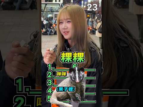 猜猜最常見的10個寵物名字 #李寶春 #街訪 #熱門 #推薦 #funny #西門町 #景美不養閒人 #shorts