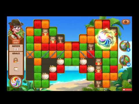 Lost Island Blasd Adventure Level 1687 NO BOOSTERS - A S GAMING ✔