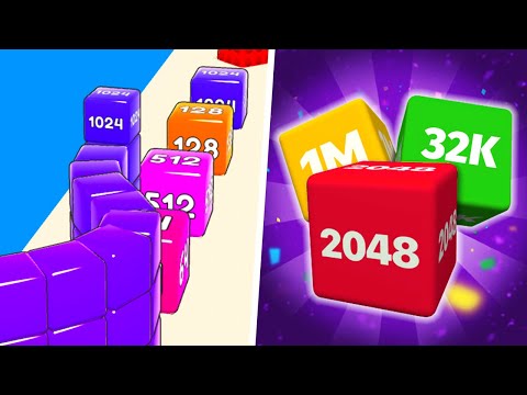 Cube Run 2048 vs Chain Block 2048 - New Update⭐⭐⭐Gameplay (Part 2)