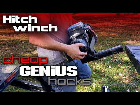 Hitch winch everything. Truck, trailer, garage floor... cheap GENiUS hacks