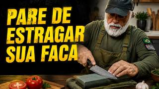 COMO AFIAR FACA EM POUCOS MINUTOS: AULA COMPLETA COM CUTELEIRO