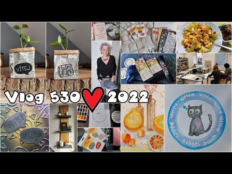 Vlog 530/22 - maluji a tvořím - tedy jsem