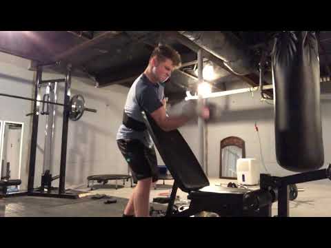 BURNING EXTREME 40LB DB PREACHER CURLS INTENSE