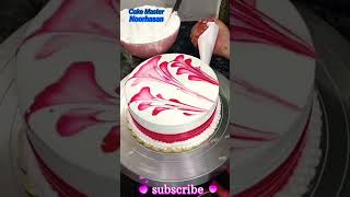 strawberry cake 1/2 kg Amazon cake decoration design strawberry cake stowberry cake #Noorhasan