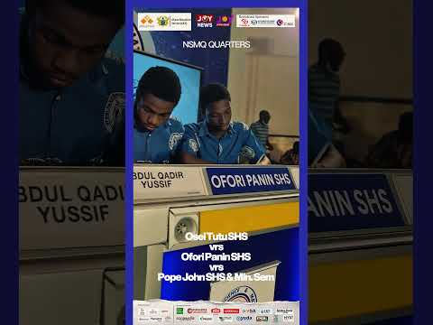 LADIES & GENTLEMEN, WE’RE SET!Abrempong. Mpaninfoɔ. Vela Damus. #NSMQOnJoy #NSMQQuarters