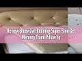 Review Bluewave Bedding Super Slim Gel Memory Foam Pillow For Stomach And Back Sleepers Thin Flat