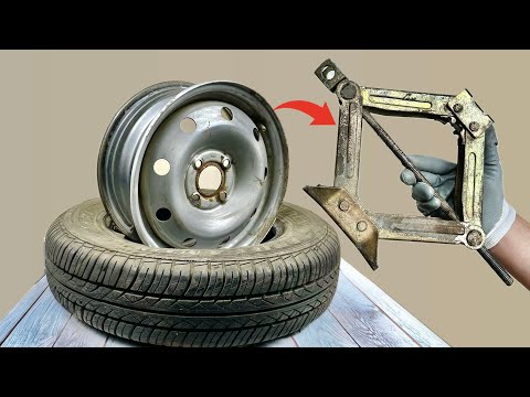 Tire fitting is now useless! Just 1 JACK 🔥 Change a wheel in a minute!