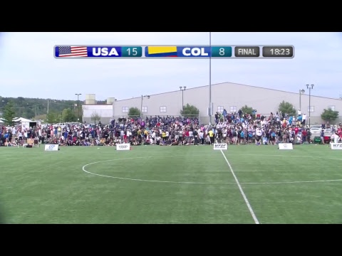2018 WFDF World Jr. Ultimate Championships | WJUC Women's Gold: Colombia vs USA | Aug. 25